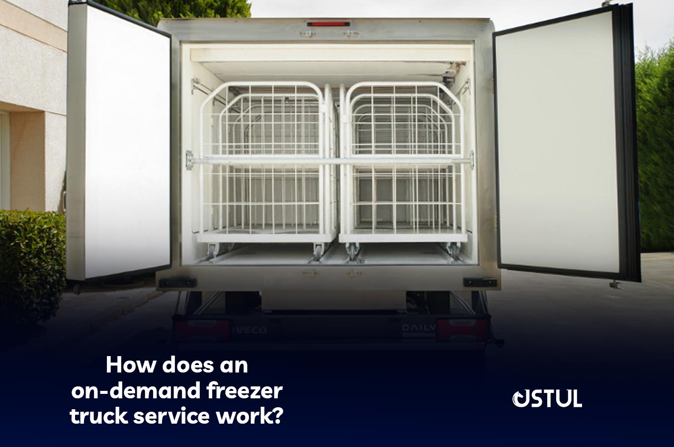 How does an on-demand freezer truck service work?